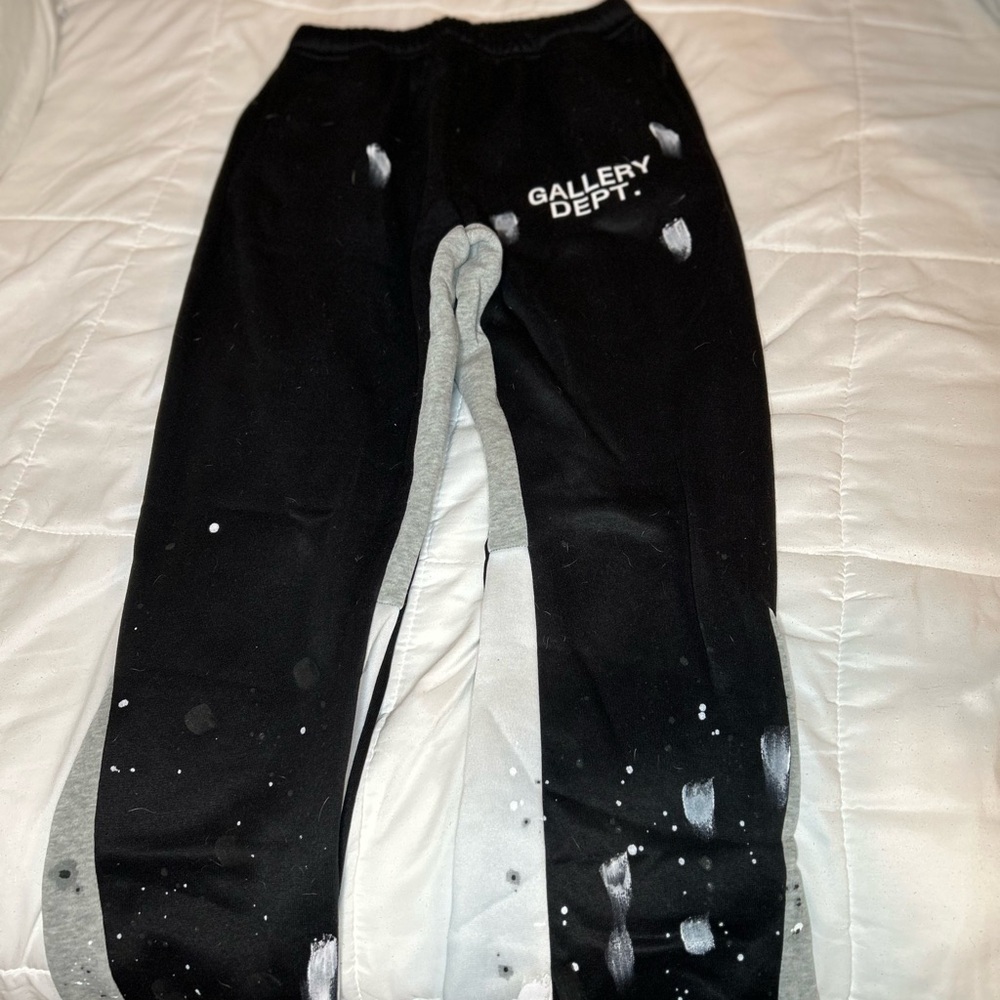 Gallery Dept Black and Gray Sweatpants